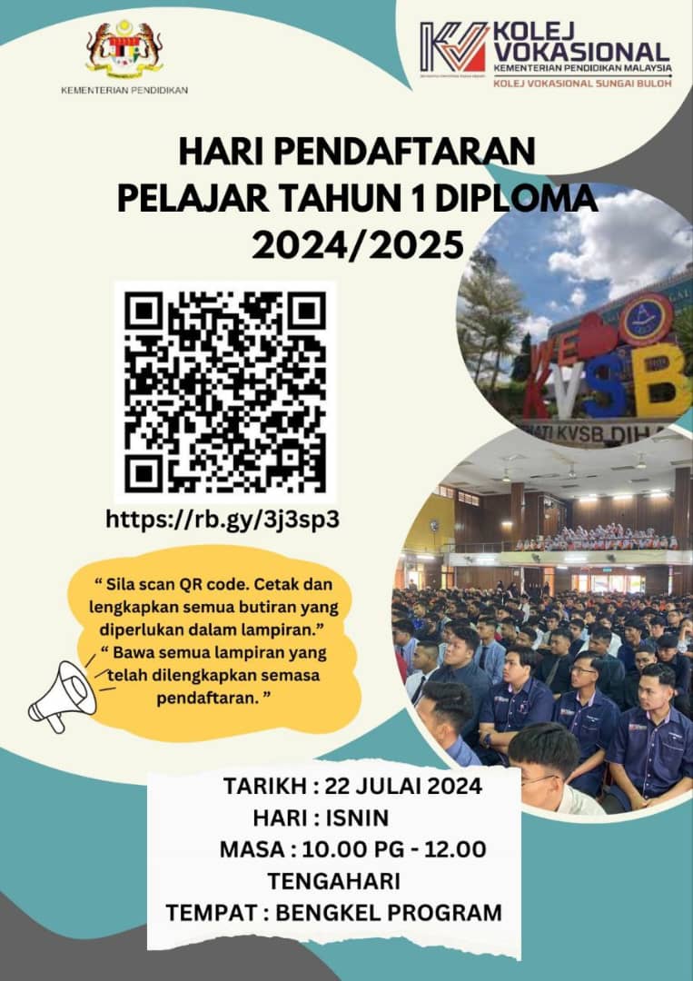 Pendaftaran Pelajar Tahun 1 Diploma