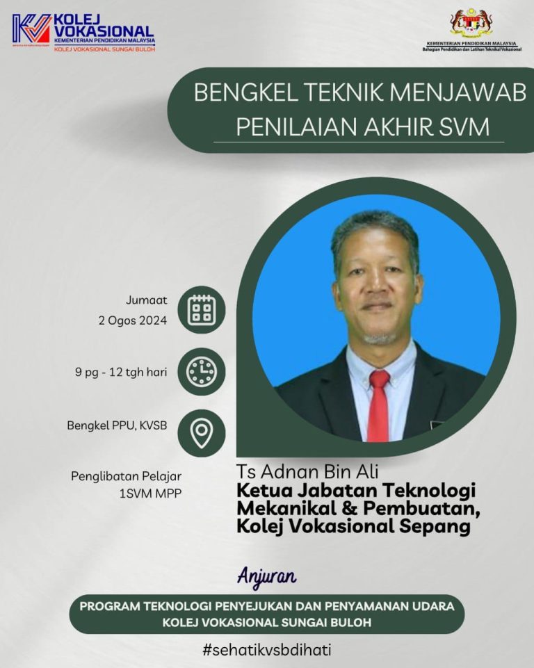 Bengkel Teknik Menjawab Penilaian Akhir SVM