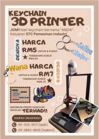 Majlis Pelancaran Produk Keychain Menggunakan Teknologi 3D Printer di Kolej Vokasional Sungai Buloh